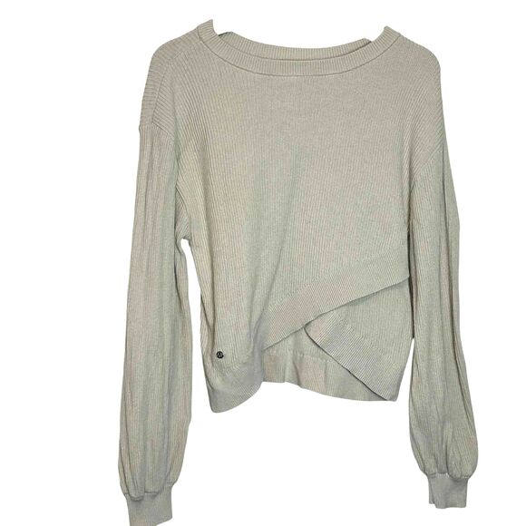 Lululemon Reversible Crossover Sweater *Bone - Picture 4 of 11